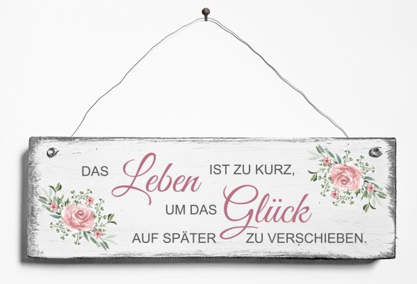 Türschild • Leben Glück
