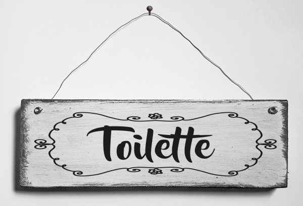 Türschild • Toilette