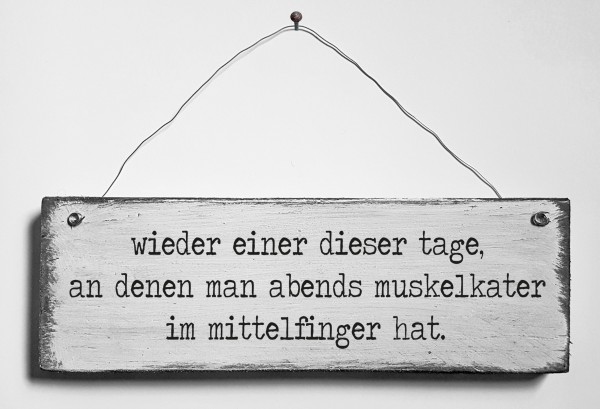 Türschild • Mittelfinger