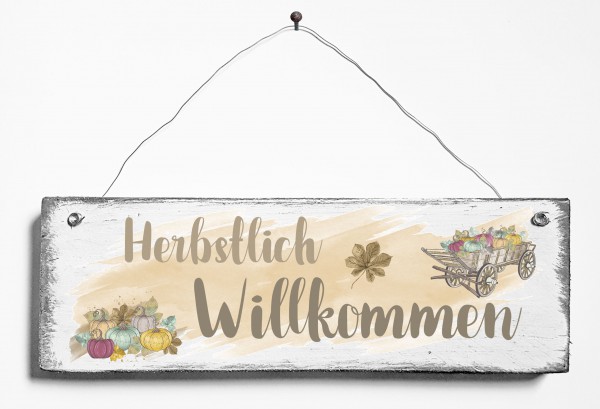 Türschild • Herbstlich Willkommen