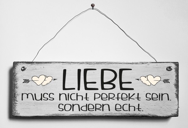 Türschild • Liebe muss echt sein