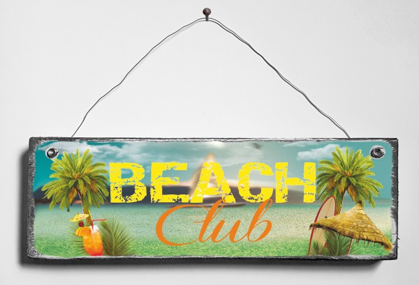 Türschild • Beach Club