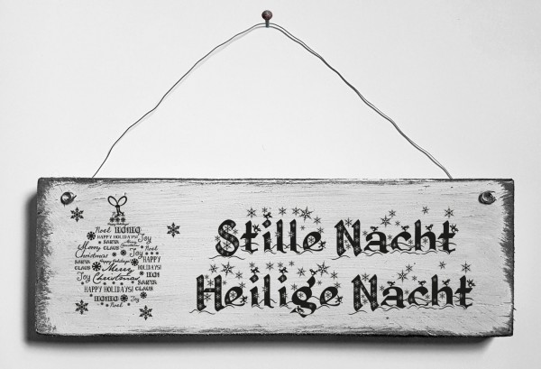 Türschild • Stille Nacht