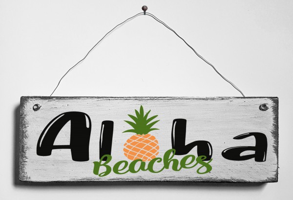 Türschild • Aloha Beaches