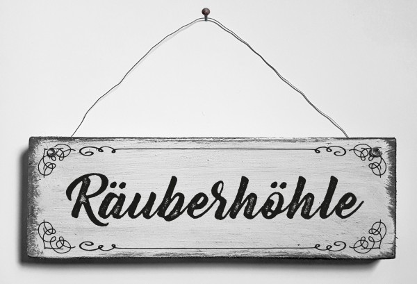 Türschild • Räuberhöhle