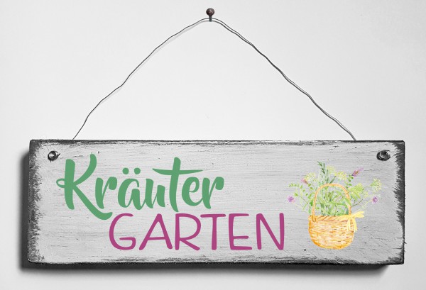 Türschild • Kräutergarten III