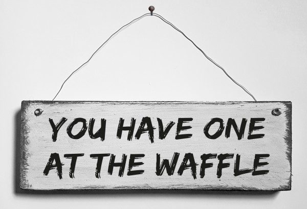 Türschild • At the Waffle