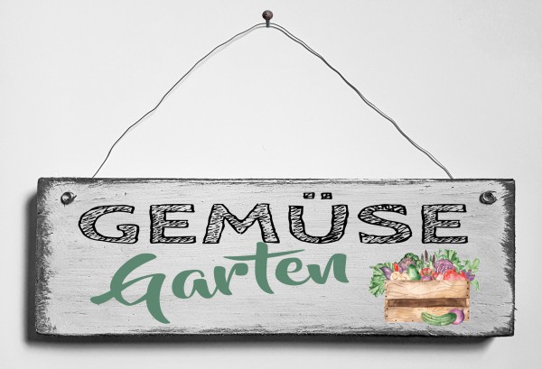 Türschild • Gemüsegarten