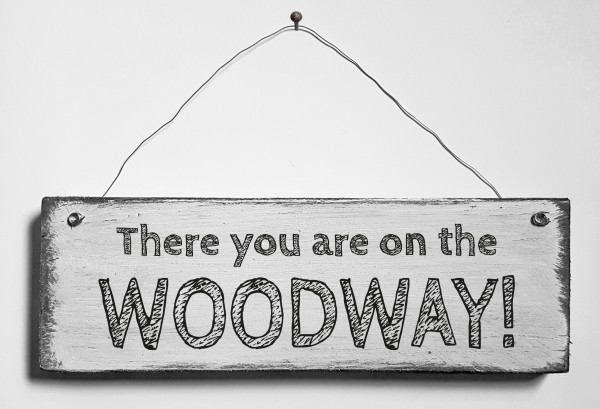 Türschild • Woodway