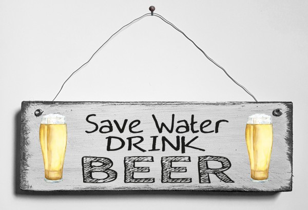 Türschild • Save Water Beer