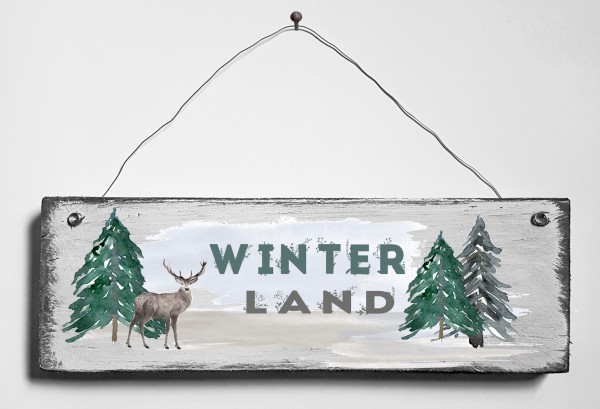Türschild • Winterzeit