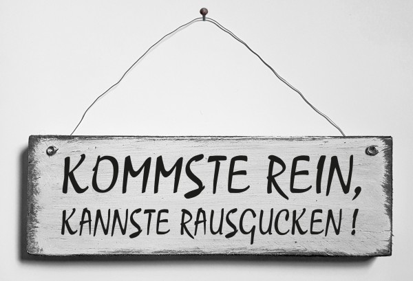 Türschild • Kommste Rein