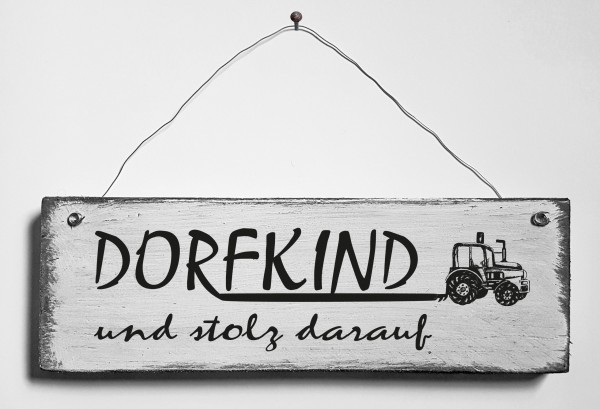 Türschild • Dorfkind II