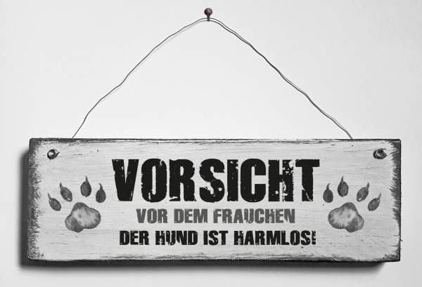 Türschild • Vorsicht vor dem Frauchen