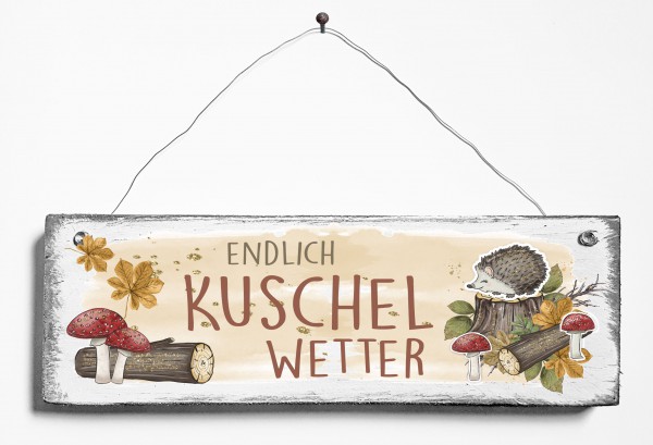 Türschild • Endlich Kuschelwetter