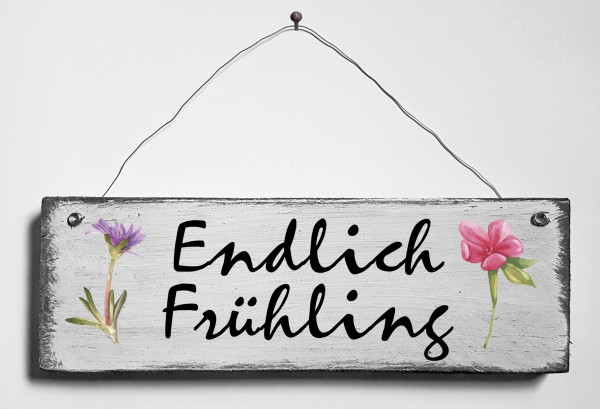 Türschild • Endlich Frühling