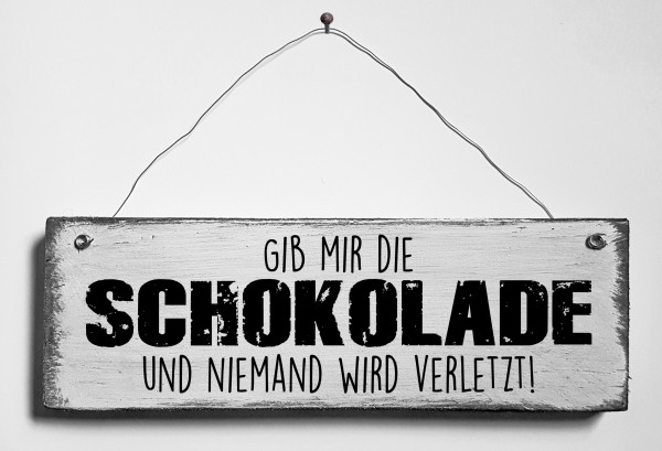 Türschild • Schokolade