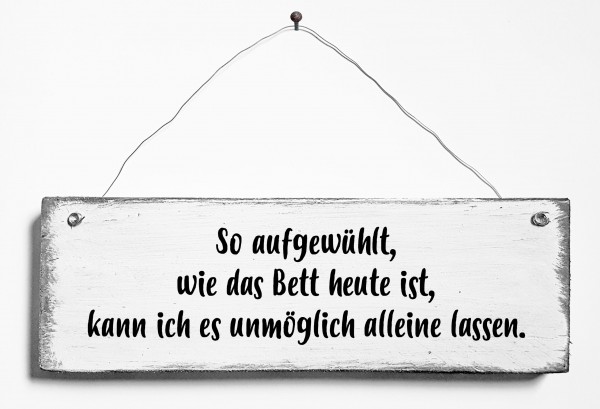 Türschild • Bett aufgewühlt
