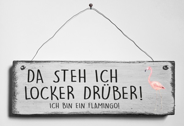 Türschild • Flamingo