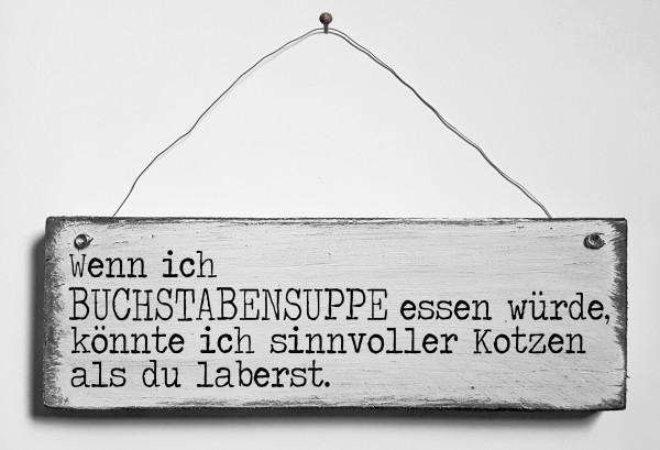 Türschild • Buchstabensuppe