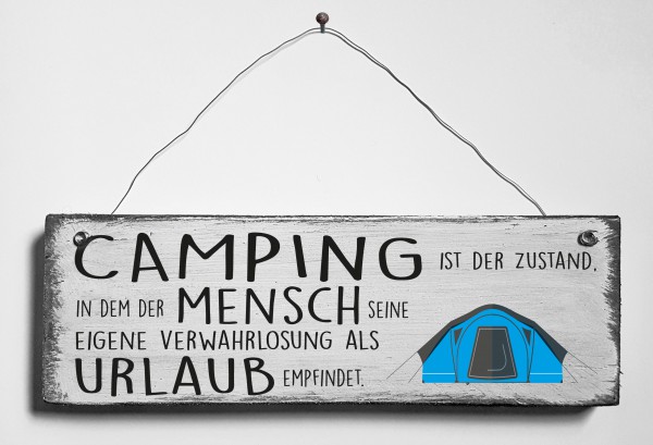 Türschild • Camping