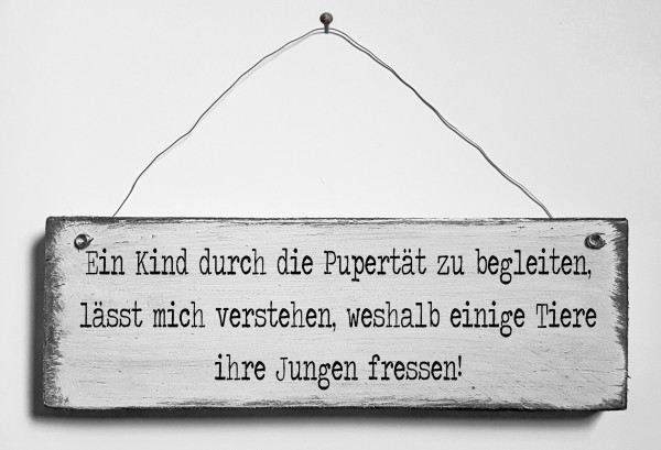 Türschild • Pupertät